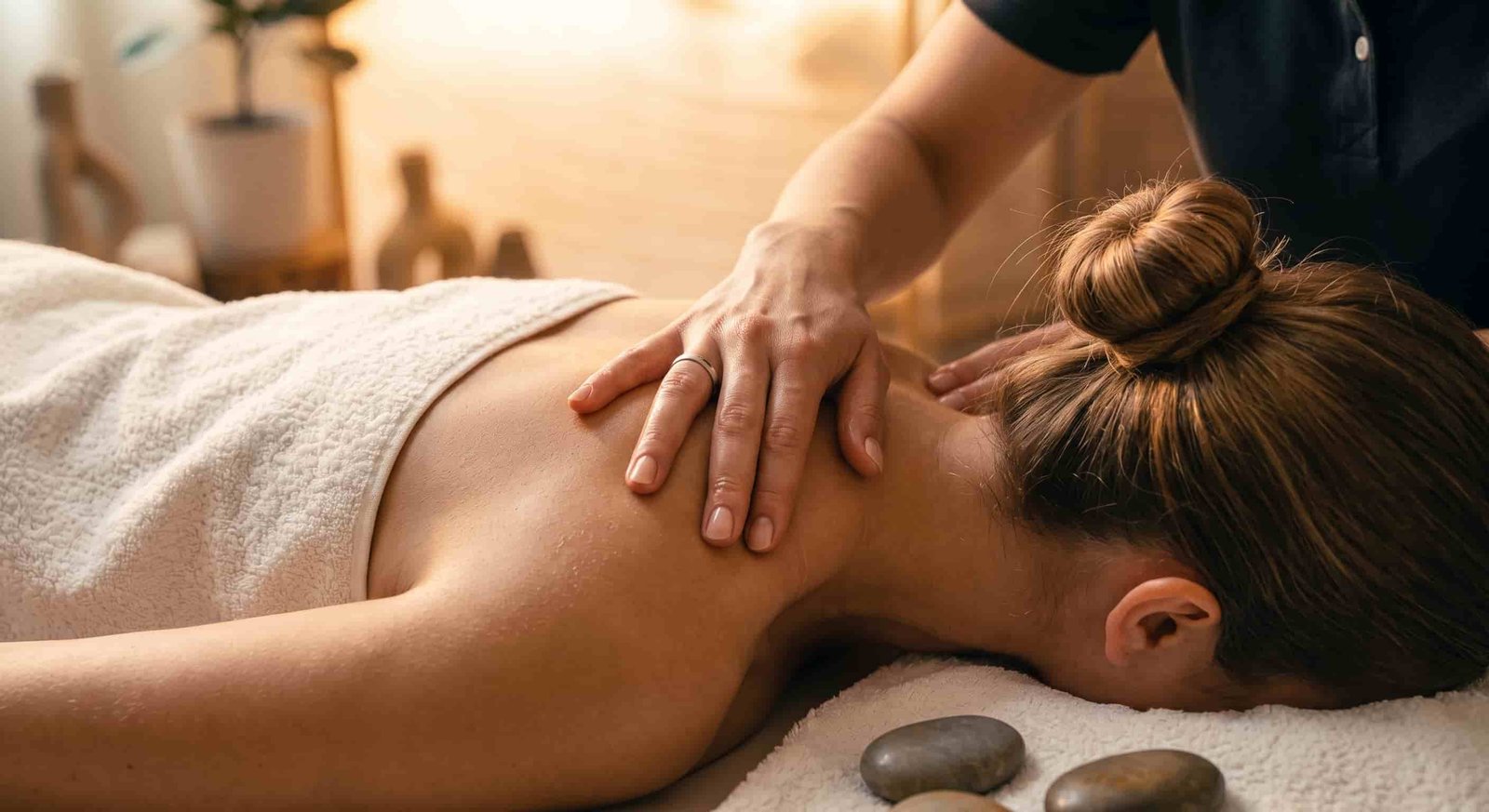 Massage therapy treatment at Rees Nail & Body Spa, Bukit Jelutong