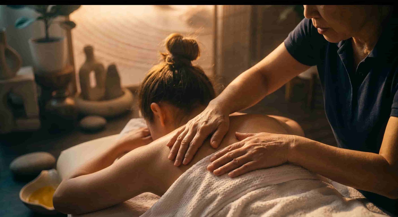 Relaxed client after a spa treatment at Rees Nail & Body Spa, Shah Alam